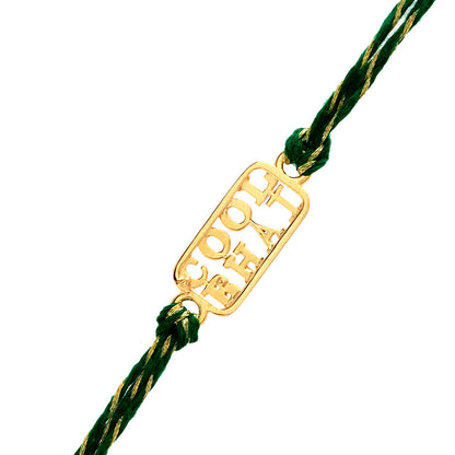 trueBrowns 925 Sterling Silver Gold-Polished Gold Micron Plated Cool Bhai Thread Rakhi