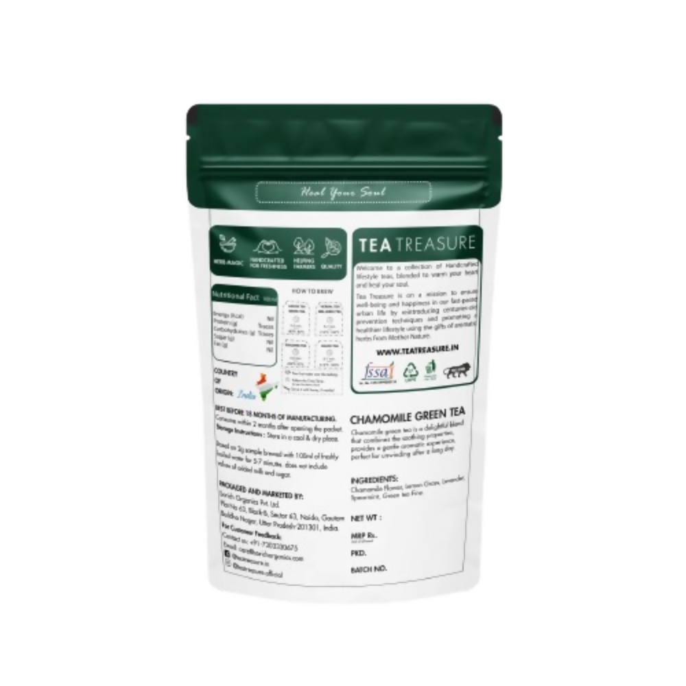 Tea Treasure Chamomile Loose Leaf Green Tea