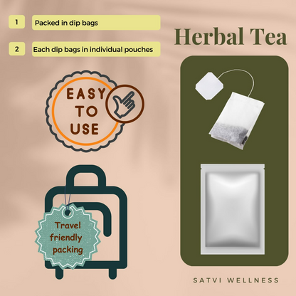 Satvi Wellness Moringa Tea Bags | Herbal Tea