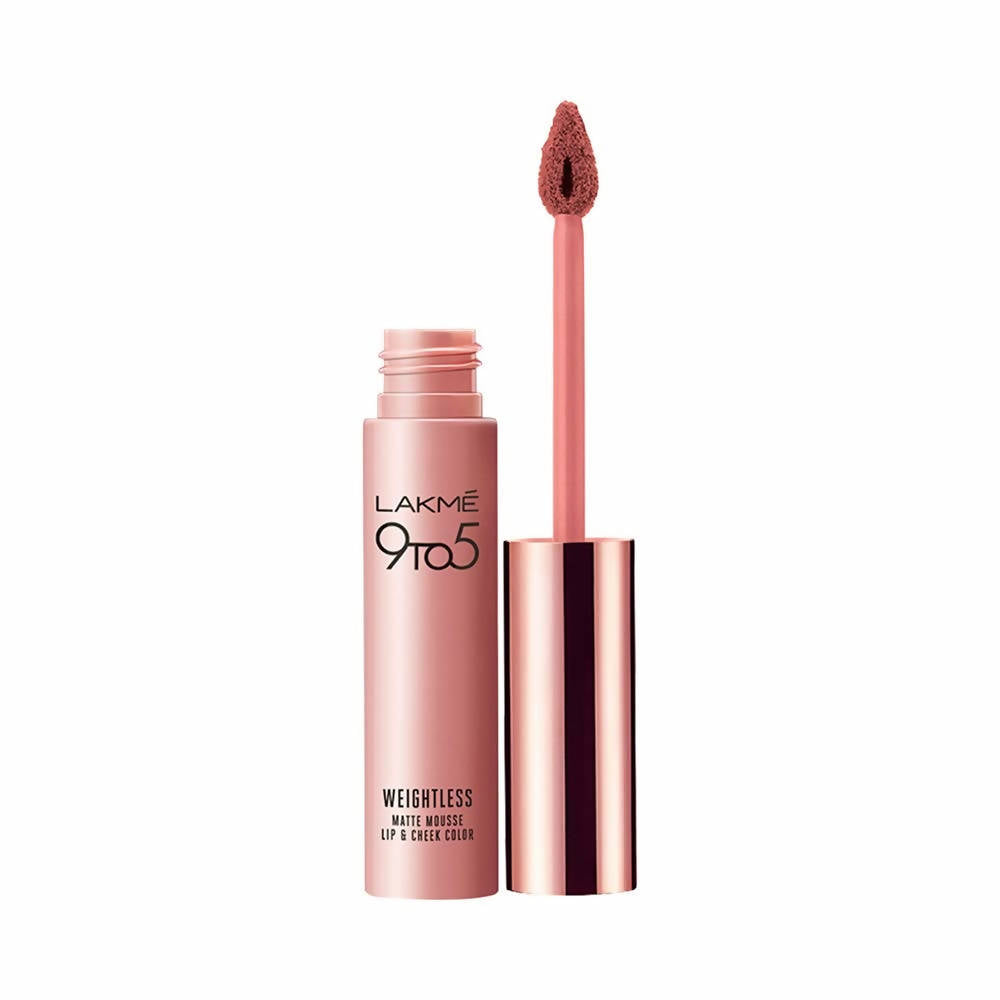 Lakme 9 To 5 Weightless Matte Mouse Lip & Cheek Color  Brick Bloom - 9 gms