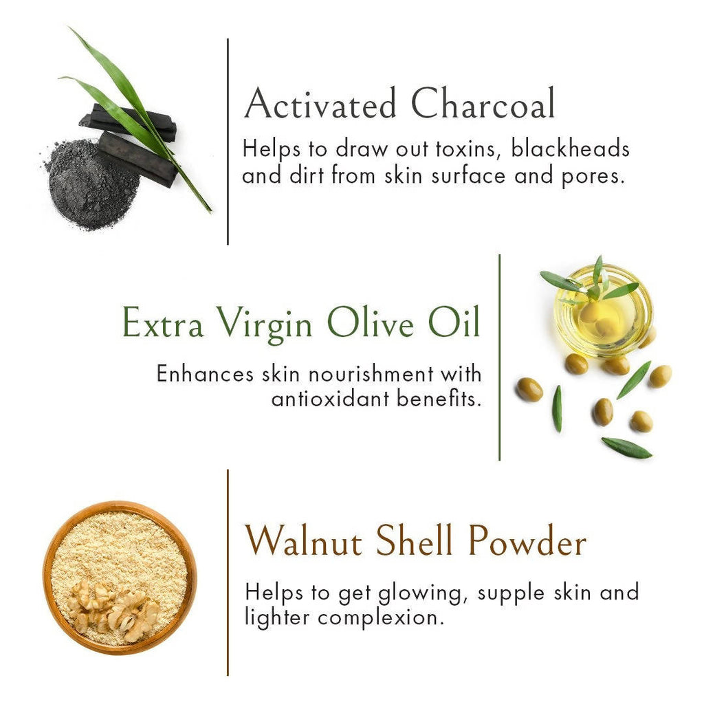 Wow Skin Science Activated Charcoal Face Scrub - 100 ml