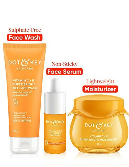 Dot & Key Vitamin C + E CSM (Cleanser, Serum, Moisturizer) Routine Combo