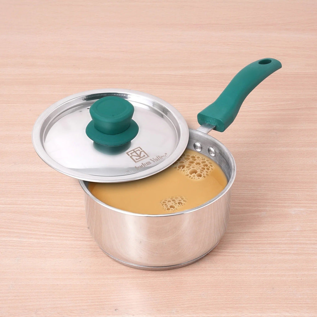 The Indus Valley Stainless Steel Capsule Bottom Milk Tea Pan