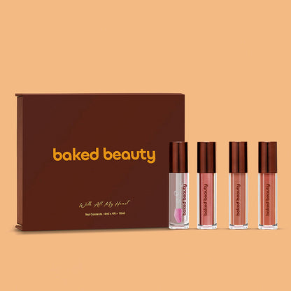 Baked Beauty Baked Beauty Four Ever Yours Liquid Lipstick Giftset For Women (4mlx4)