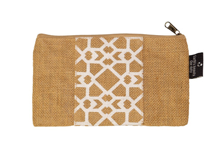 MiDazzle Jute Zipper Pouch JdJZP2001