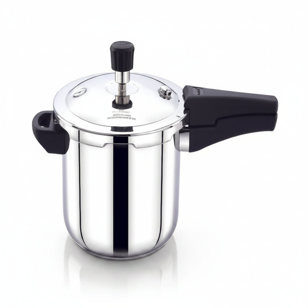 PrayLady Sleek Stainless Steel Pressure Cooker Induction Base