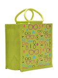 Jute Cottage Spec Moustache Print Zipper Lunch