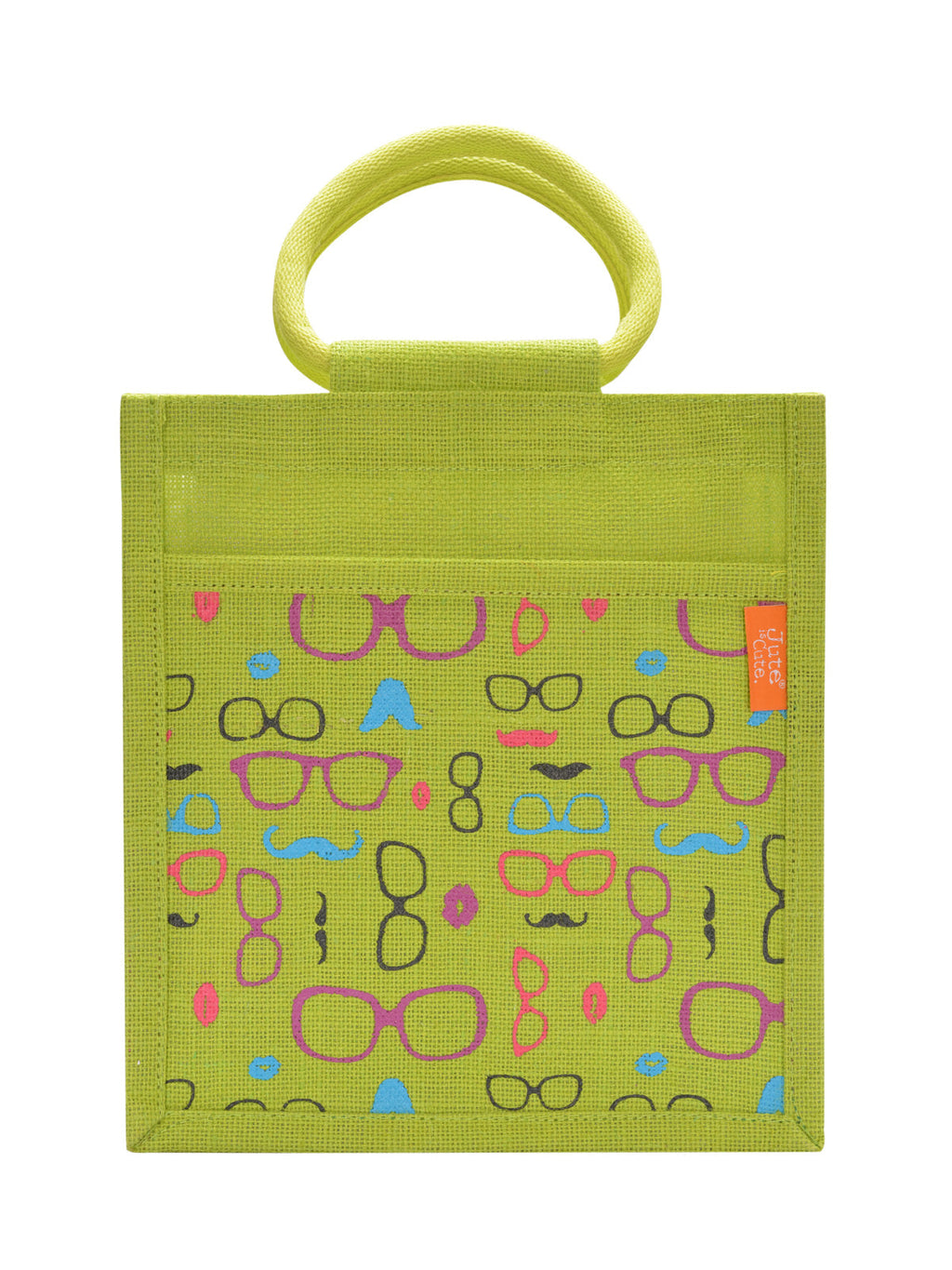 Jute Cottage Spec Moustache Print Zipper Lunch