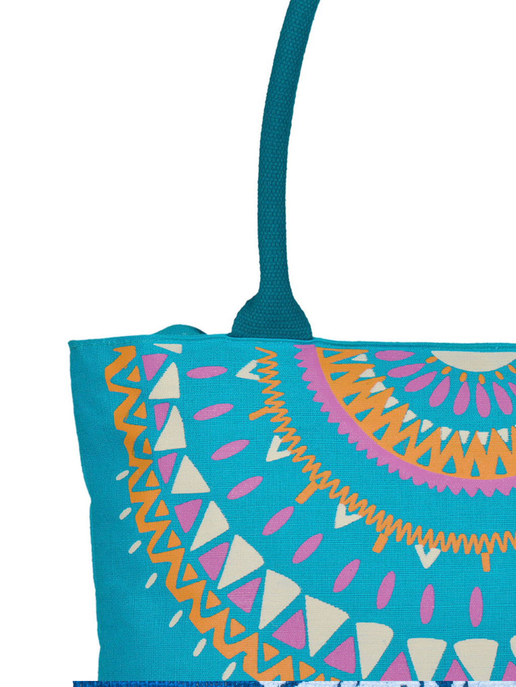 Jute Cottage Mandala Neck Print Bag