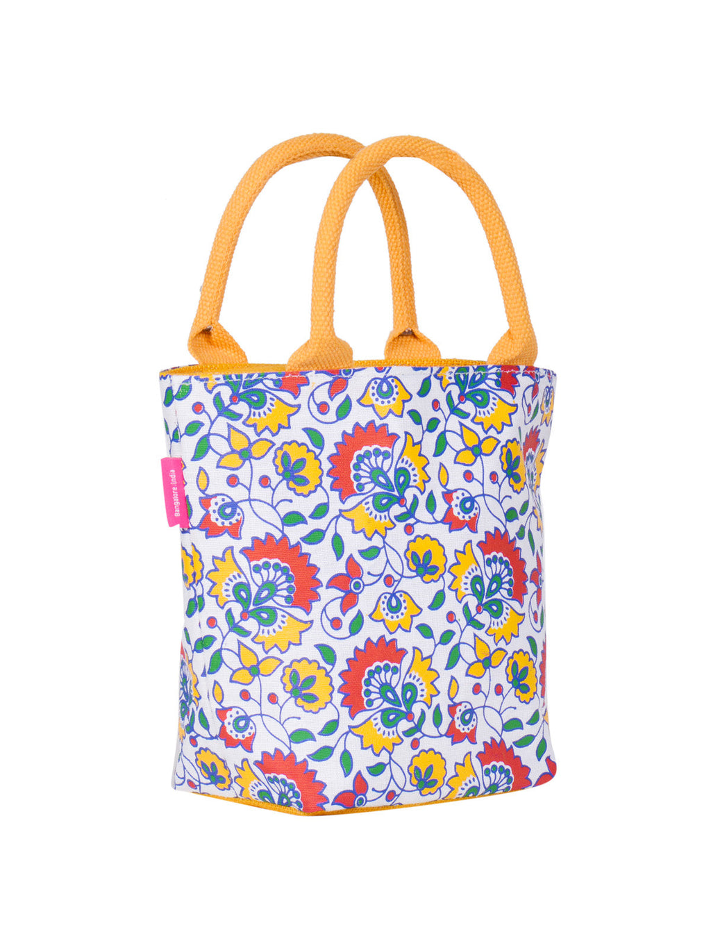 Jute Cottage Floral Print Juco Zipper Lunch Bag