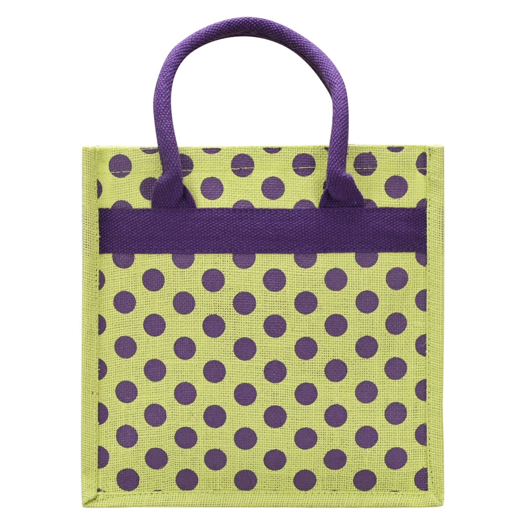 Jute Cottage Polka Dot Zipper Lunch Bag