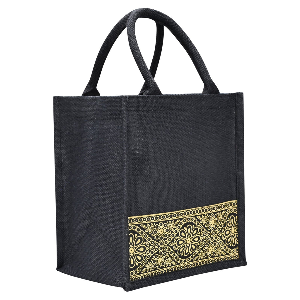 Jute Cottage Lace Zipper Lunch Bag