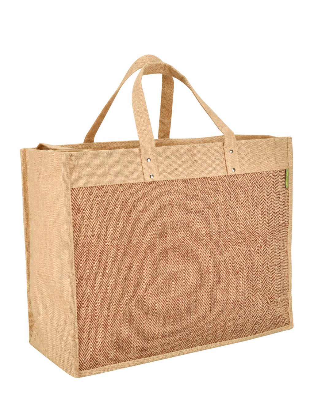 Jute Cottage Herringbone Zipper With Bottom Board