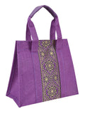 Jute Cottage Vertical Lace Zipper Lunch Bag