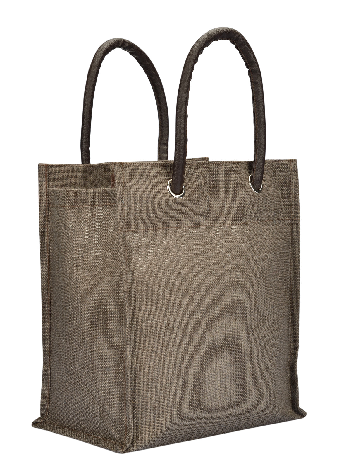 Jute Cottage Big Eyelet Lunch Bag Sustainable 100% Genuine Jute Bag