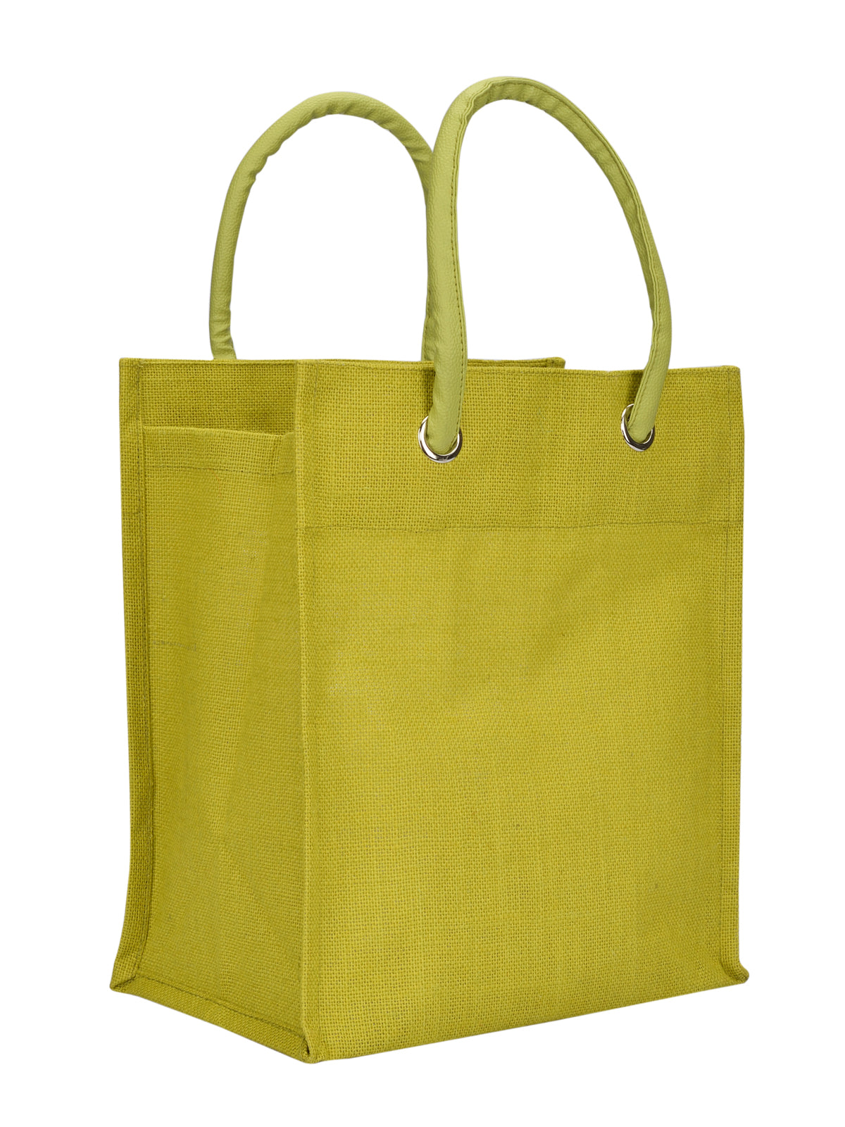 Jute Cottage Big Eyelet Lunch Bag Sustainable 100% Genuine Jute Bag
