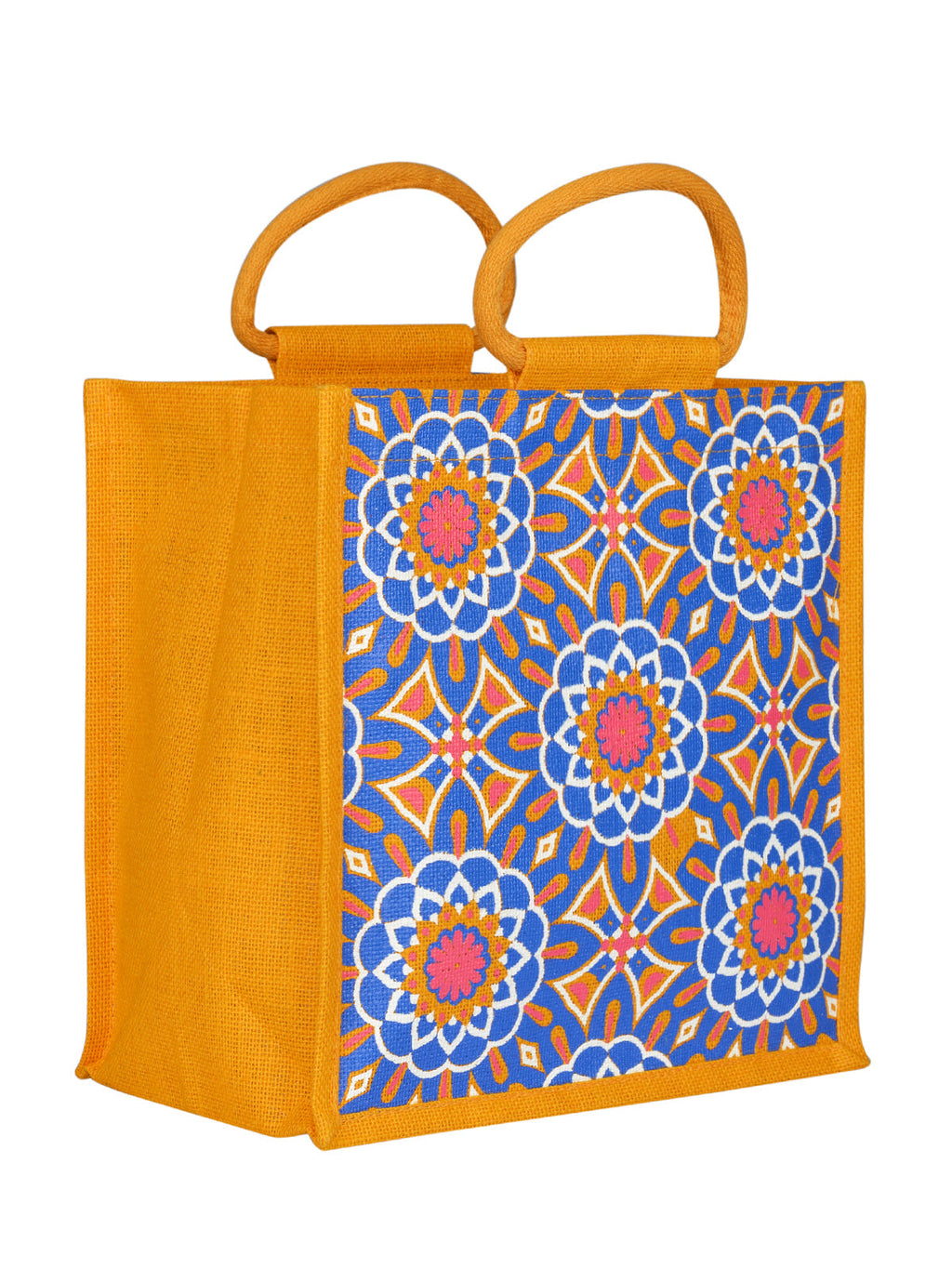 Jute Cottage Mughal Print Zipper Lunch Bag