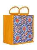 Jute Cottage Mughal Print Zipper Lunch Bag
