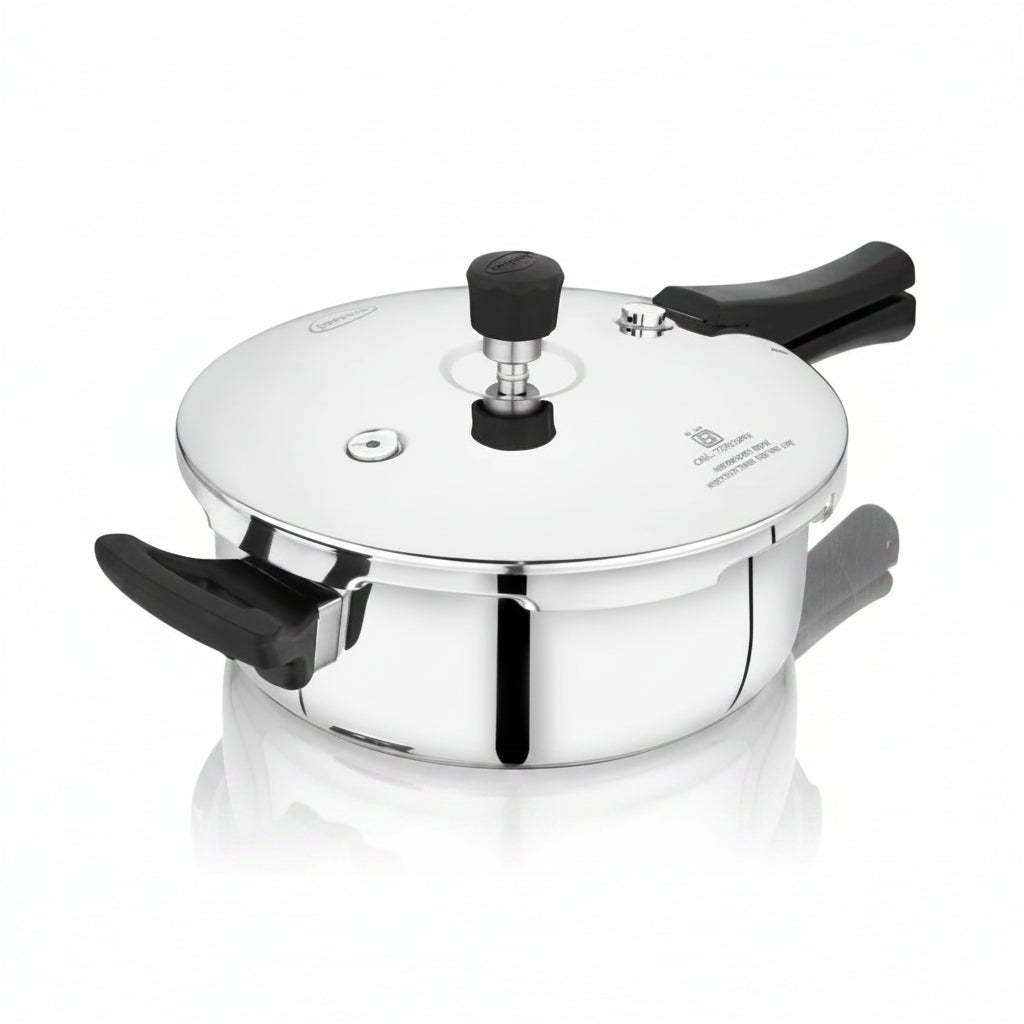 PrayLady Triplus Tri-Ply Stainless Steel Pressure Pan 3.5L Induction Gas