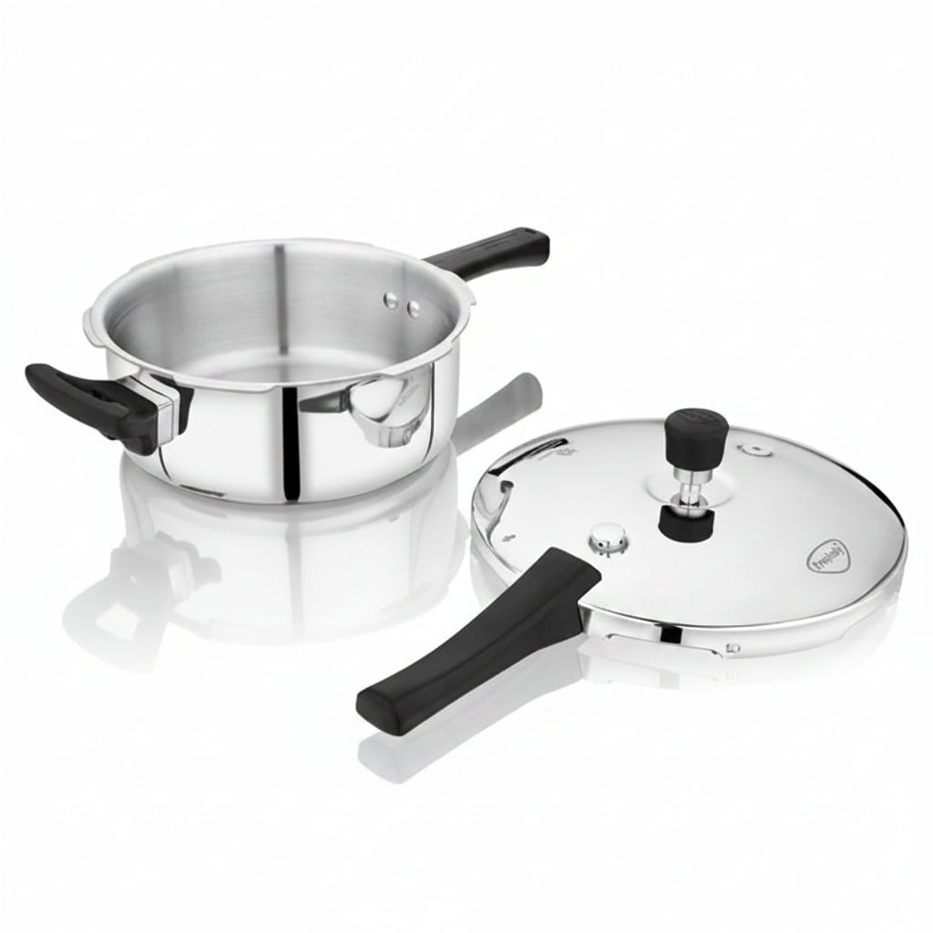 PrayLady Triplus Tri-Ply Stainless Steel Pressure Pan 3.5L Induction Gas