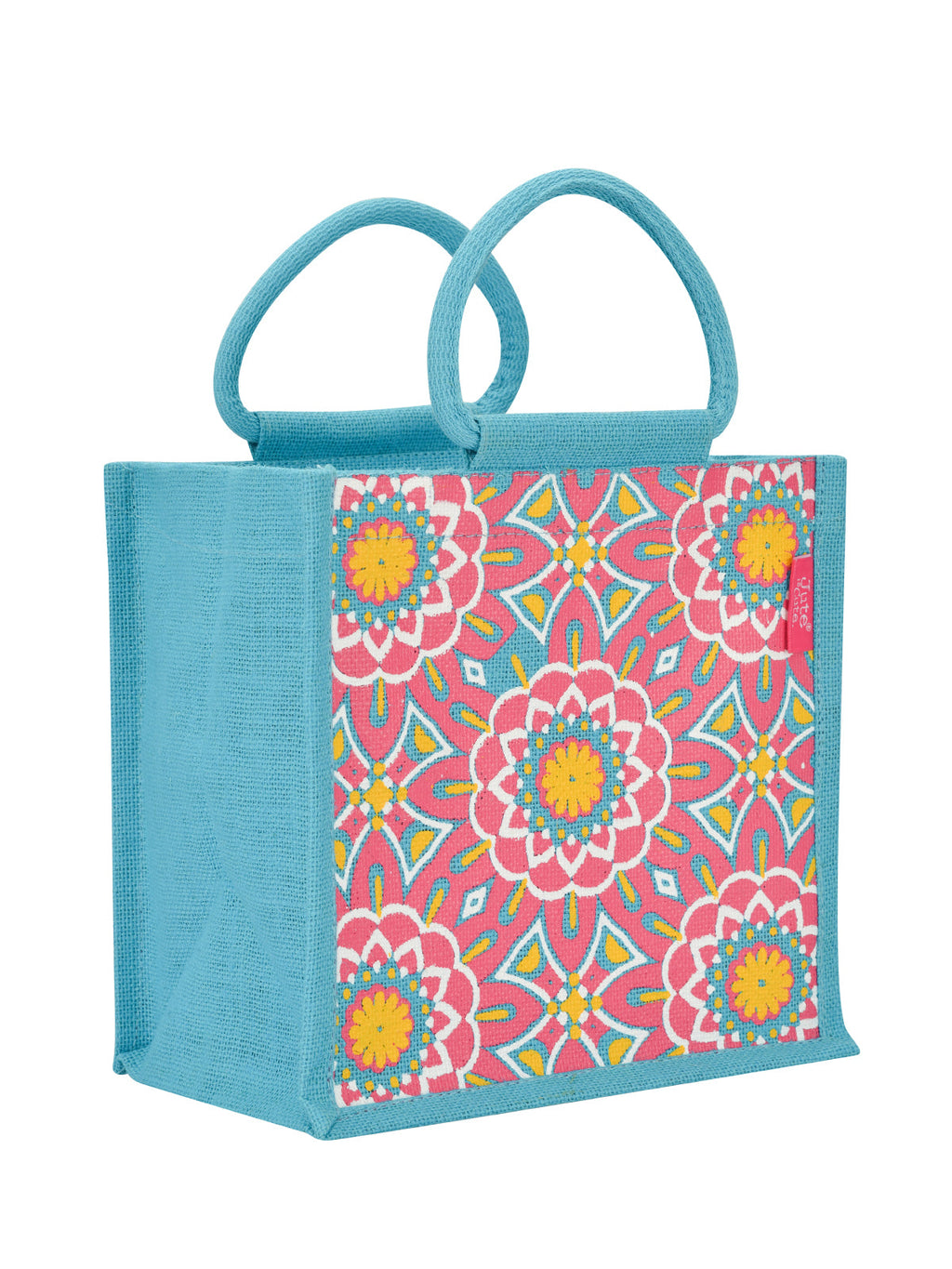 Jute Cottage Mughal Print Zipper Lunch Bag