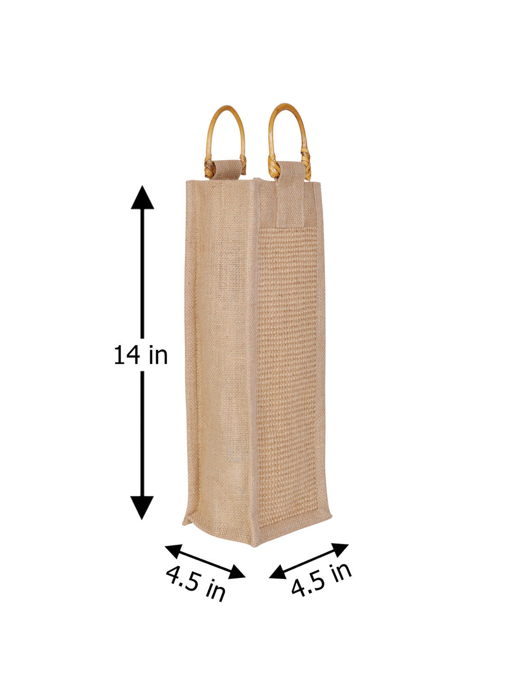 Jute Cottage Dobby Bottle Bag