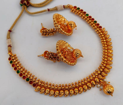 Multicolor Kemp Mango Necklace Set