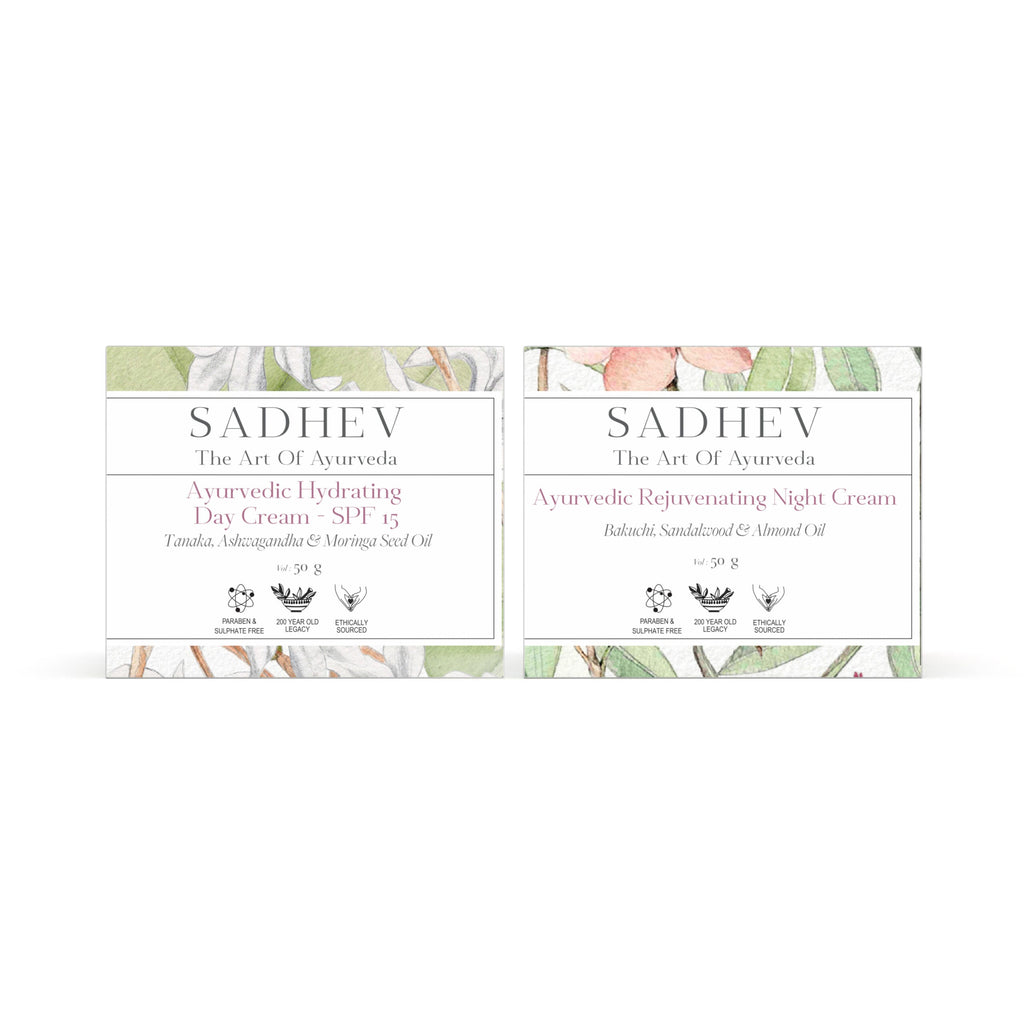 Sadhev The Ayurvedic AM-PM Moisturizing Duo With SPF