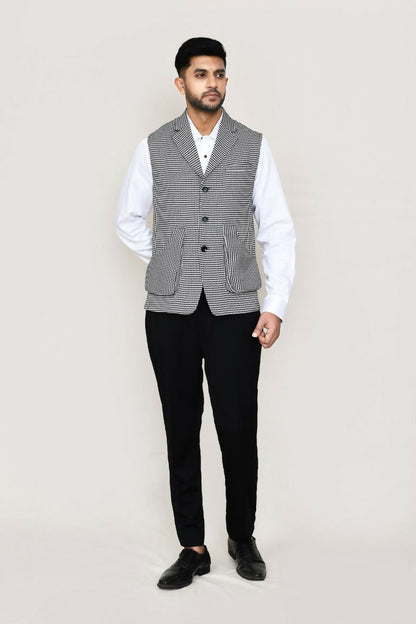 Joban Fashion White Colored Art Silk Fabric Kurta, Jacket With Straight Fit Pant