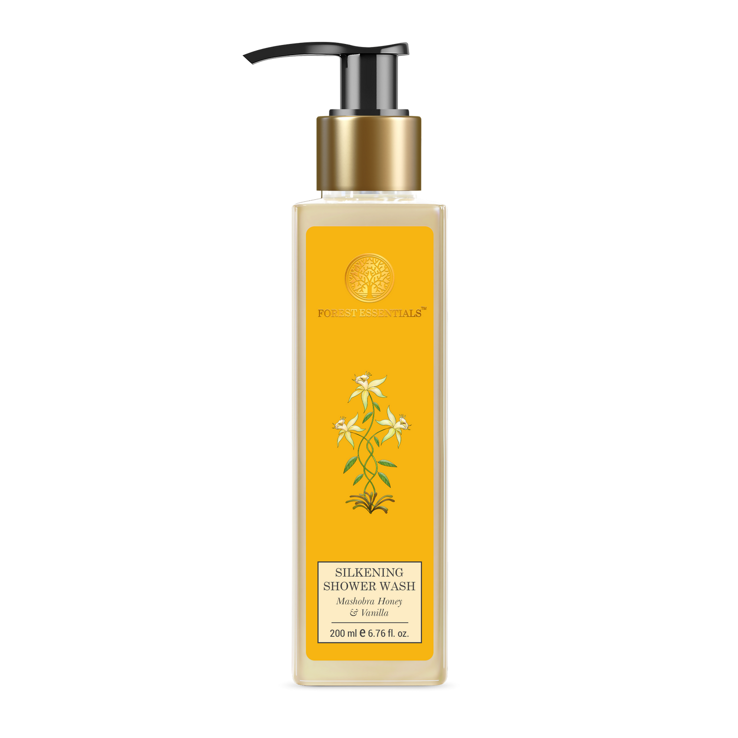 Forest Essentials Travel Size Silkening Shower Wash Mashobra Honey & Vanilla