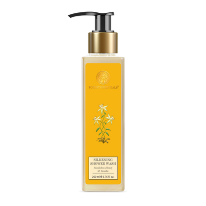 Forest Essentials Travel Size Silkening Shower Wash Mashobra Honey & Vanilla
