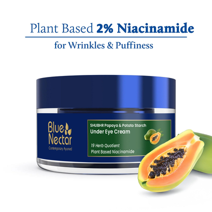 Blue Nectar Under Eye Cream For Dark Circles Natural Niacinamide