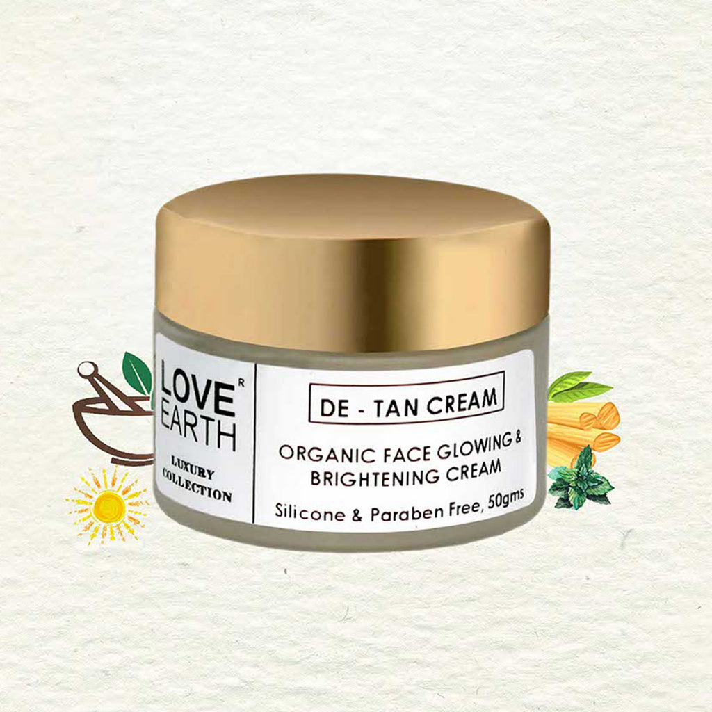 Love Earth De-Tan Moisturizing Cream - 50 gms
