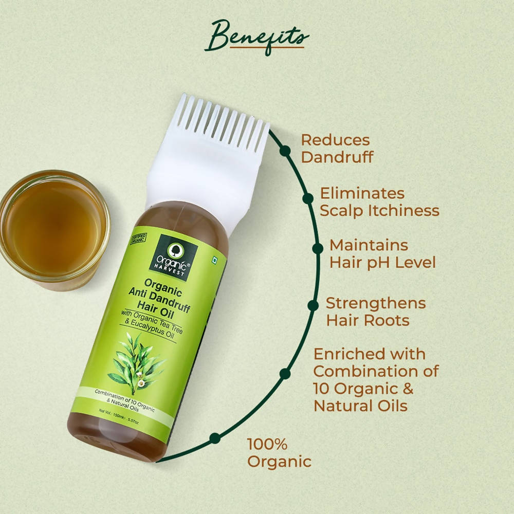 Organic Harvest Organic Anti Dandruff Hair Oil - 150 ml