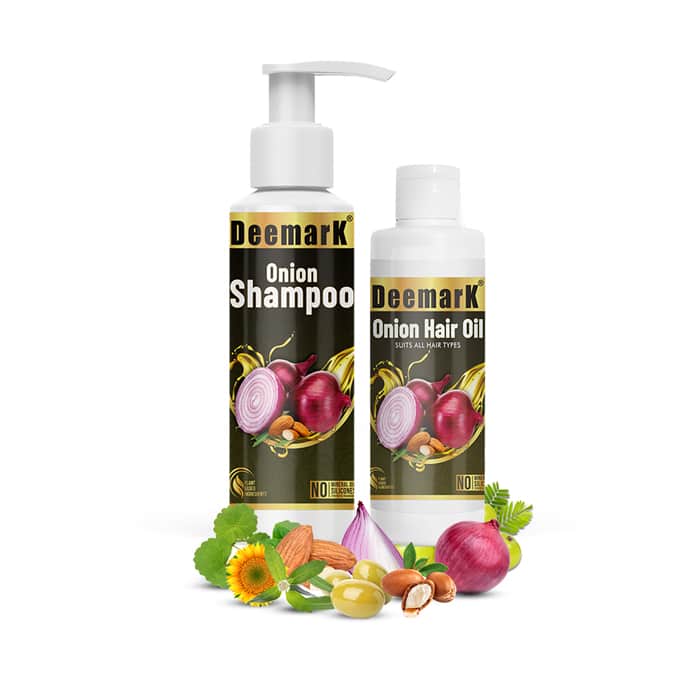 Deemark Onion Hair Oil & Shampoo for Fast Hair Growth