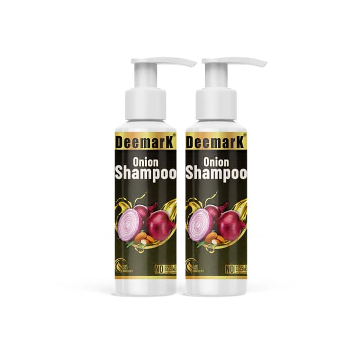 Deemark Onion Shampoo for Natural Hair Growth & Dandruff Control- 100 ml