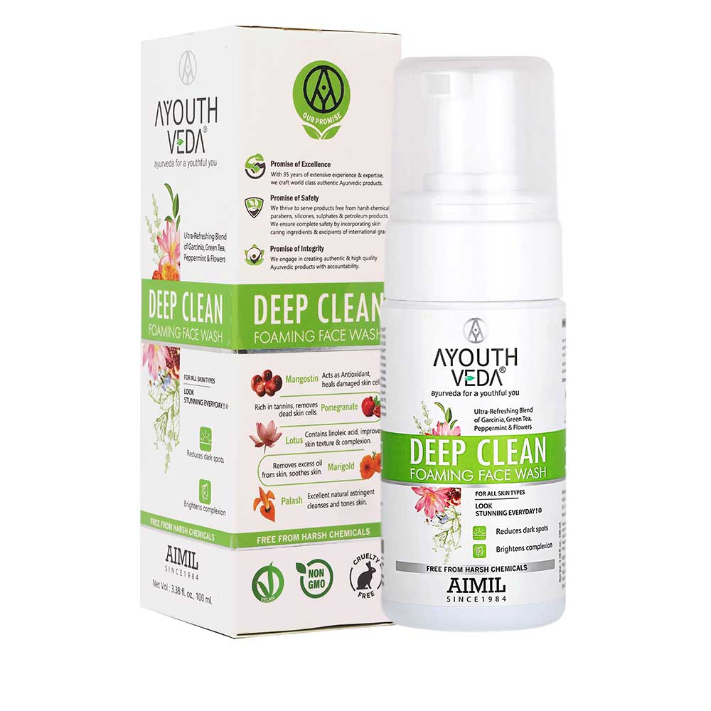 AYOUTHVEDA Deep Clean Foaming Face Wash - 100 ml
