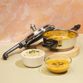 Vinod Stainless Steel Deep Pan Pressure Cooker Jumbo with Lid Induction Friendly