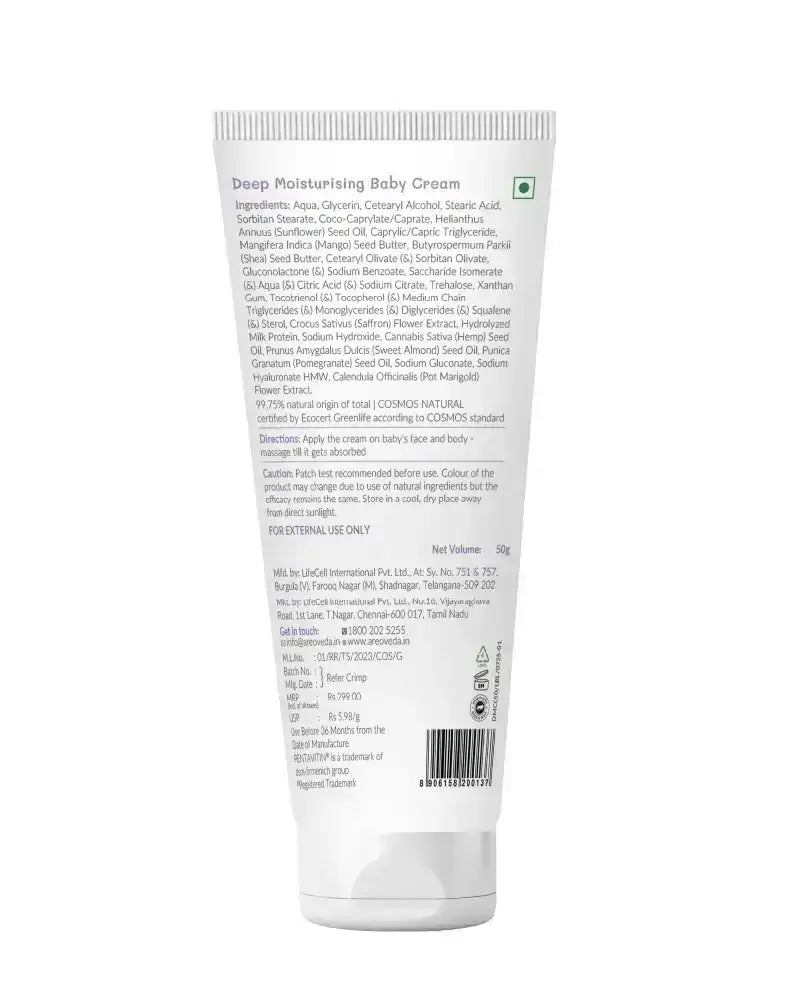 AreoVeda Deep Moisturising Baby Cream