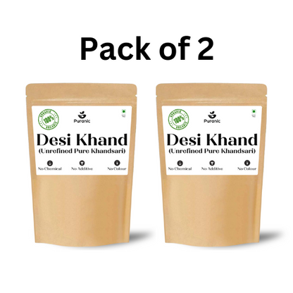 Puranic Desi Khand | Unrefined Khandsari