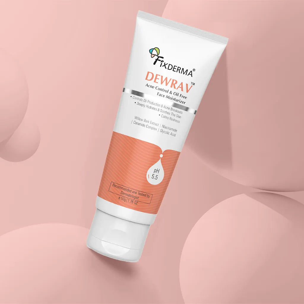 Fixderma Dewrav Acne Control & Oil Free Face Moisturizer - 50 gms