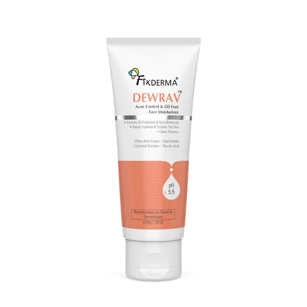 Fixderma Dewrav Acne Control & Oil Free Face Moisturizer - 50 gms