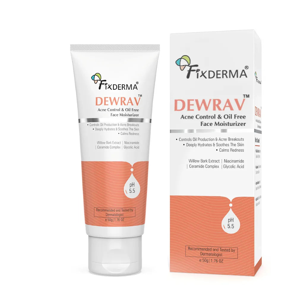Fixderma Dewrav Acne Control & Oil Free Face Moisturizer - 50 gms