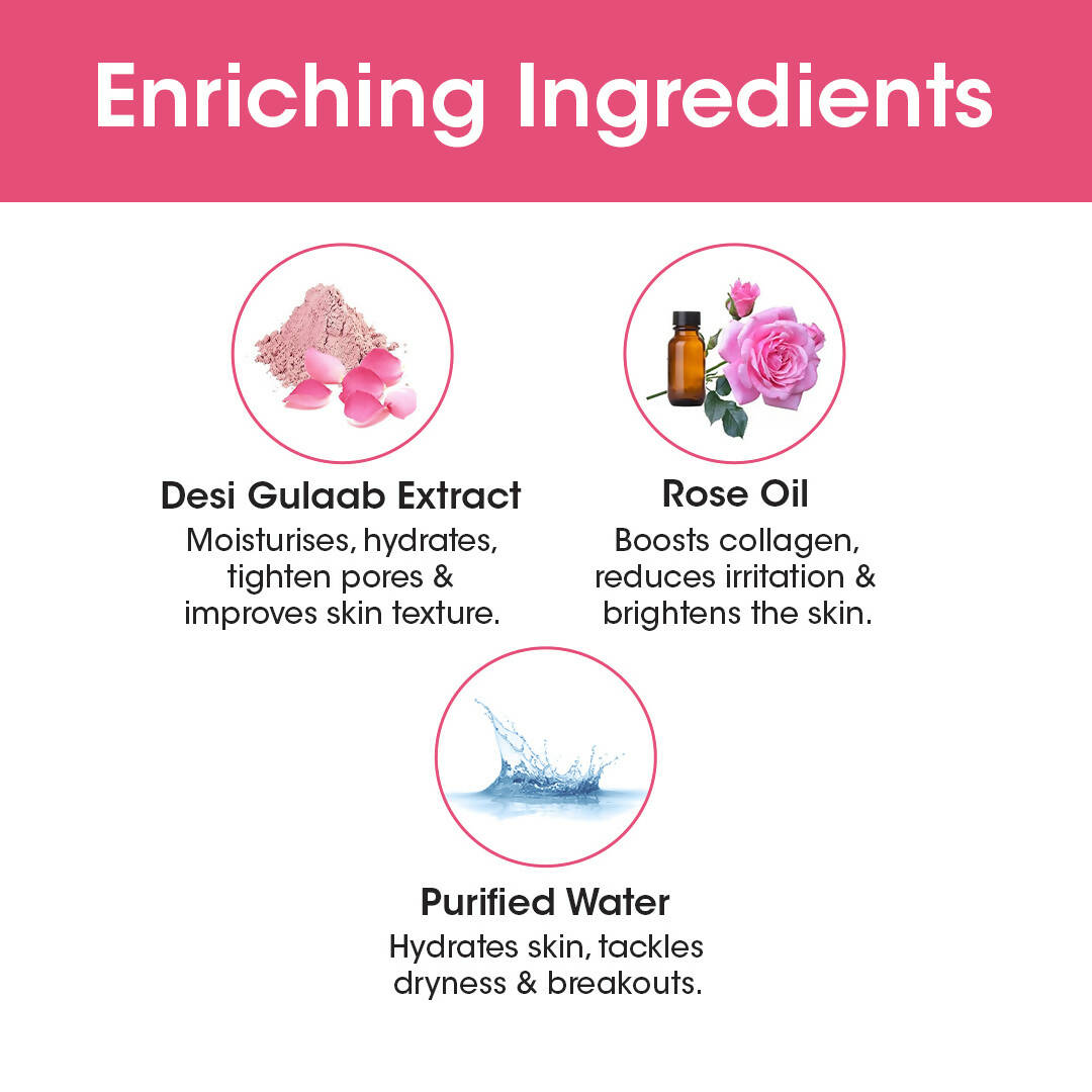 T.A.C - The Ayurveda Co. Pure Indian Rose Water For Toning & Hydration for Women & Men