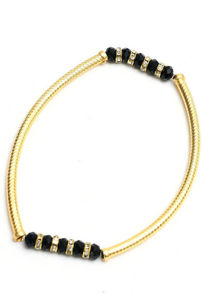 Mominos Fashion Kamal Johar Gold-Polished Beads Anklets