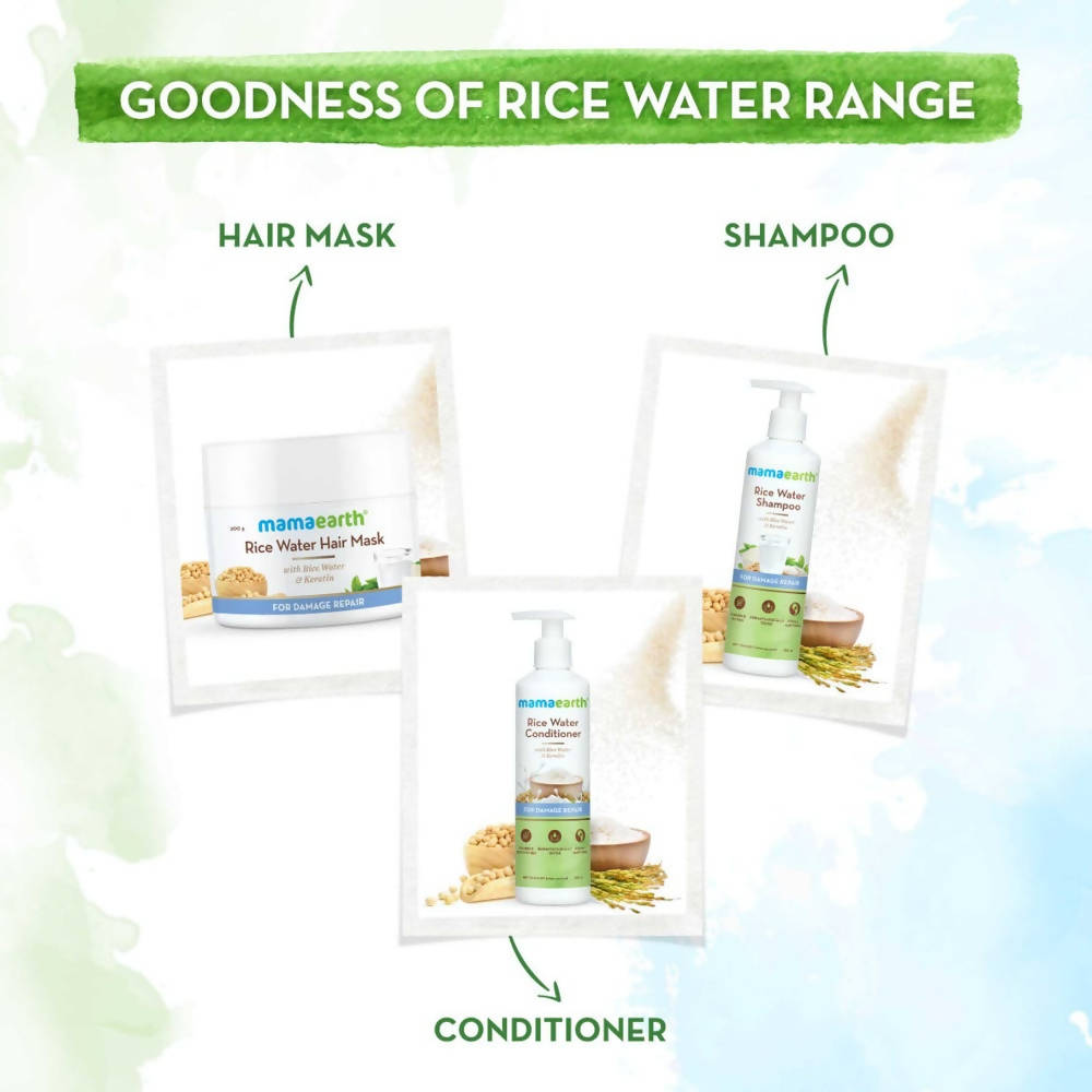 Mamaearth Rice Water Hair Mask with Rice Water & Keratin - 200 gm