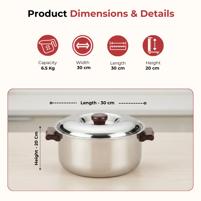 Vinod Stainless Steel Hot Casserole Insulated Serving
