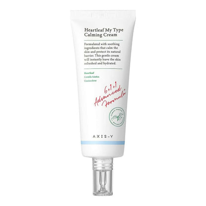 AXIS-Y Heartleaf My Type Calming Cream, Hydrating Gel Moisturizer, Korean Skincare For Sensitive Skin