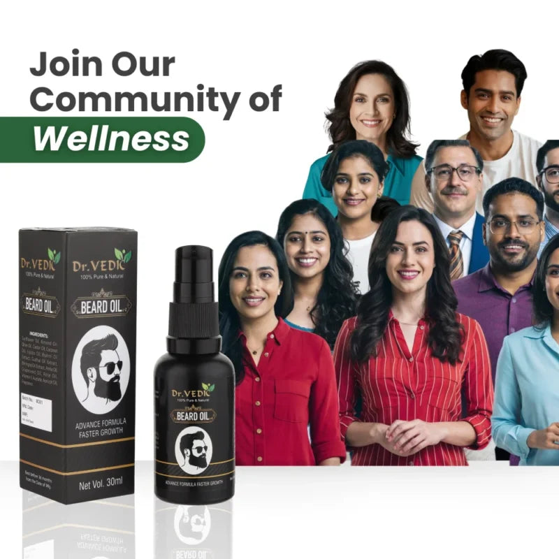 Dr. Vedic Beard Growth Oil - 30 Ml