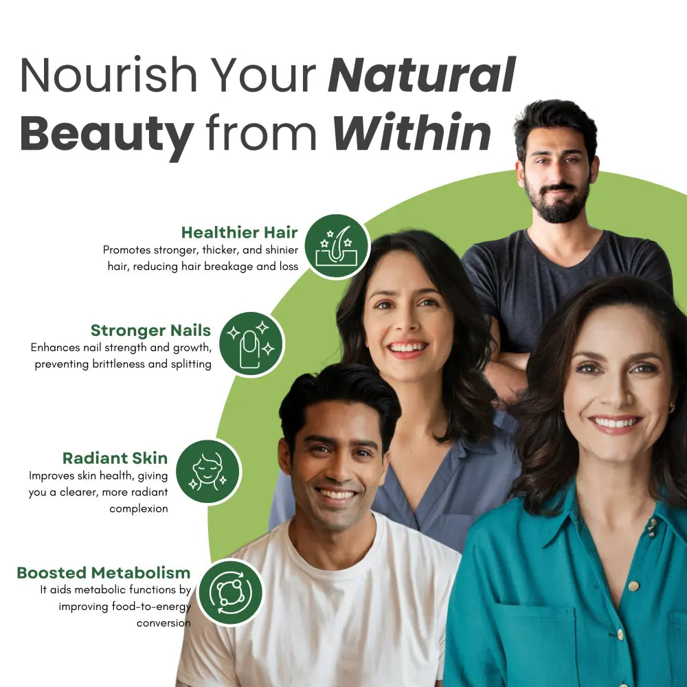 Dr. Vedic 100% Natural Biotin Tablets - 60 Tabs